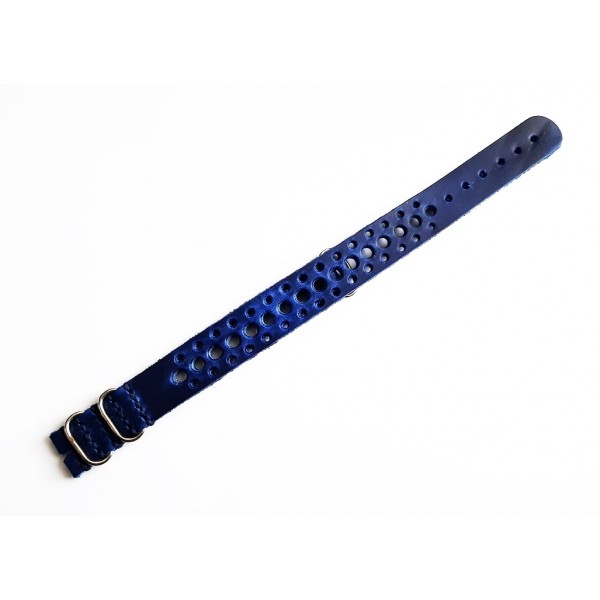 Eskitme Racing Kordon Racing Nato Zulu Kordon 19mm Handmade Nato Watch Strap Blue Crazy Racing Strap