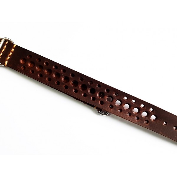 Eskitme Racing Kordon Racing Nato Zulu Kordon 20mm Handmade Nato Watch Strap Brown Crazy Racing Strap