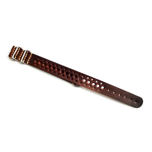 Eskitme Racing Kordon Racing Nato Zulu Kordon 20mm Handmade Nato Watch Strap Brown Crazy Racing Strap