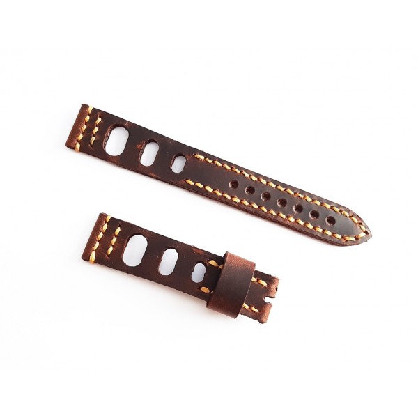 Eskitme Deri Kordon El Yapımı Saat Kordonu Handmade Watch Strap Watch Band Aging Leather