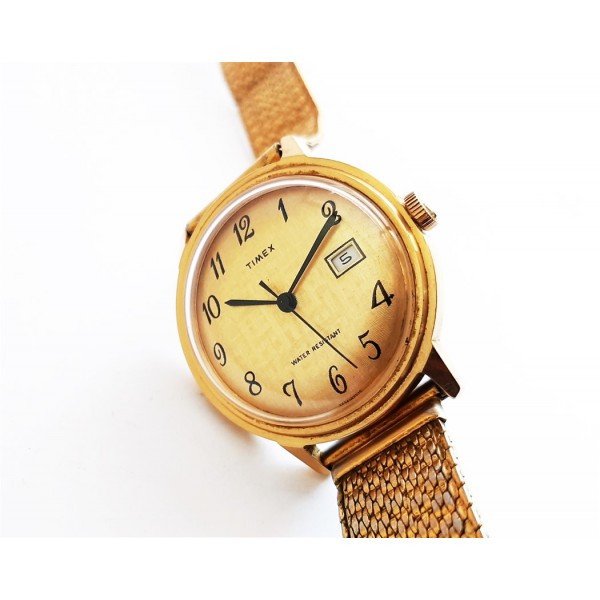 vintage gold timex ladies watch