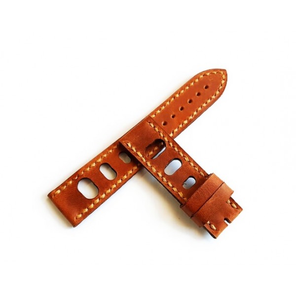 22mm El Yapımı Deri Kordon Eskitme Deri Kızıl Kordon Handmade Watch Strap Watch Band  Crazy Leather New