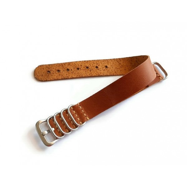 20mm Nato Kordon Handmade Nato Watch Strap Brown N...