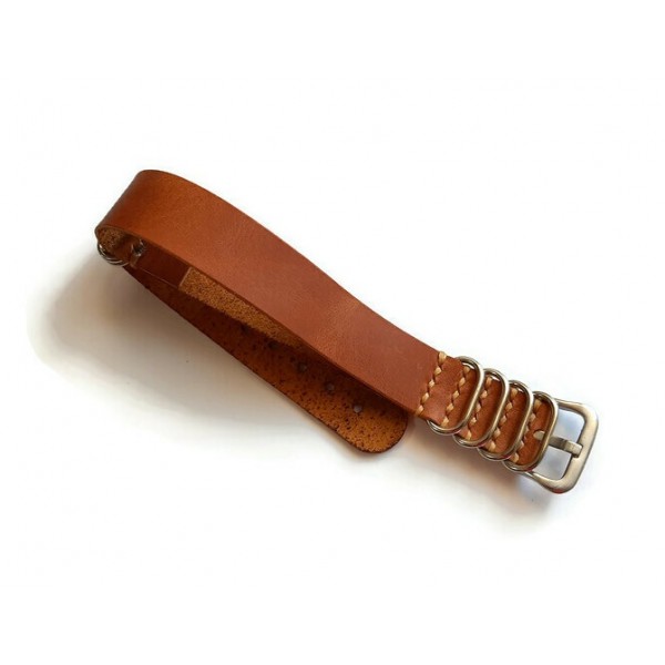 20mm Nato Kordon Handmade Nato Watch Strap Brown New