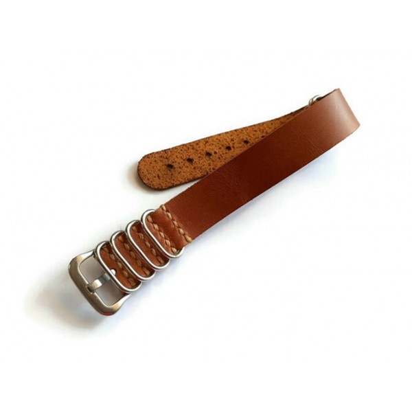 20mm Nato Kordon Handmade Nato Watch Strap Brown New