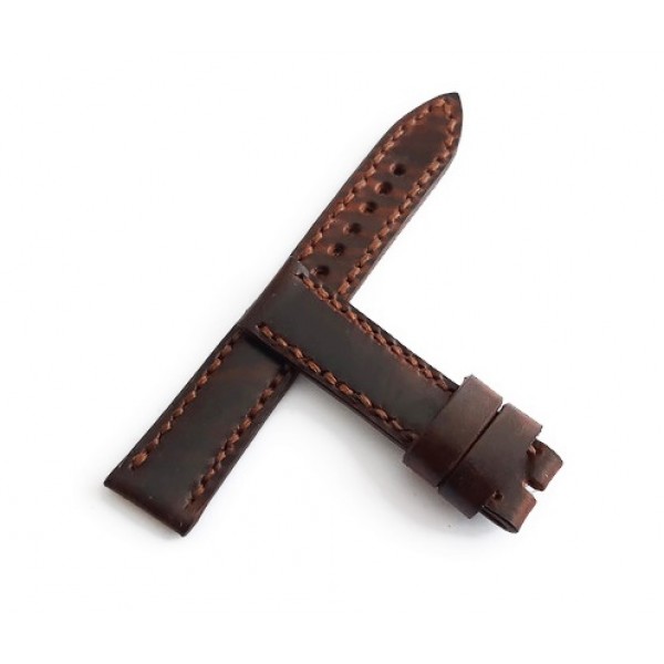 Omega Kordon 18mm Omega Kordon Handmade Watch Strap Watch Band Chocolate