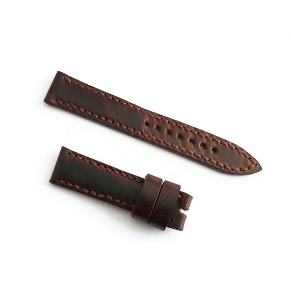 Omega Kordon 18mm Omega Kordon Handmade Watch Strap Watch Band Chocolate