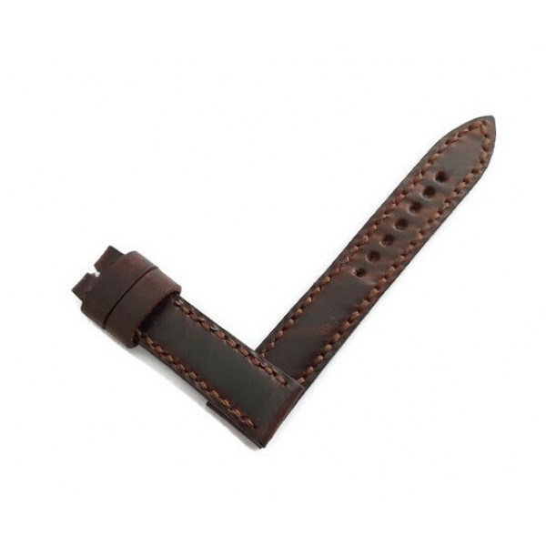 Omega Kordon 18mm Omega Kordon Handmade Watch Strap Watch Band Chocolate