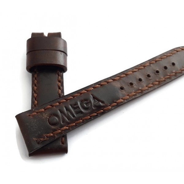 Omega Kordon 18mm Omega Kordon Handmade Watch Strap Watch Band Chocolate