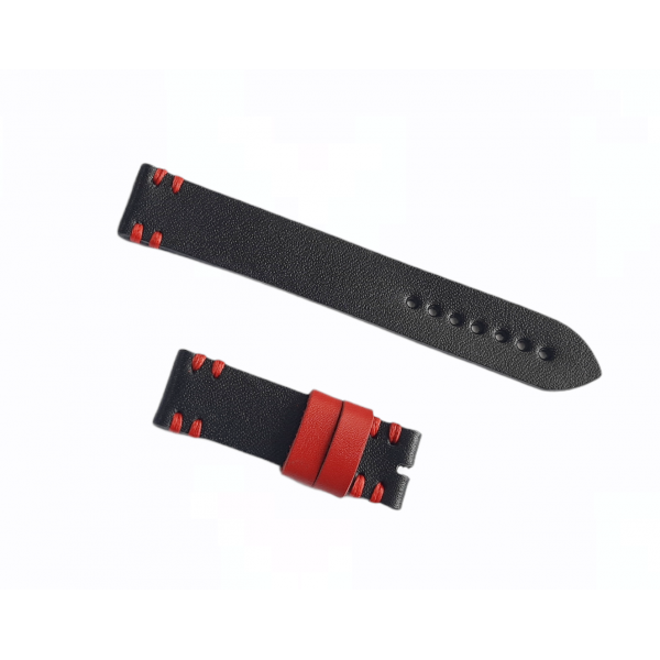 18mm Deri Kordon Köprüsü Farklı Çalışmamız Handmade Watch Strap Watch Band Black Leather