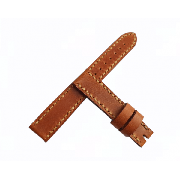 Taba Deri Kordon El Yapımı Deri Kordon 18mm Deri Kordon Handmade Watch Strap Watch Band