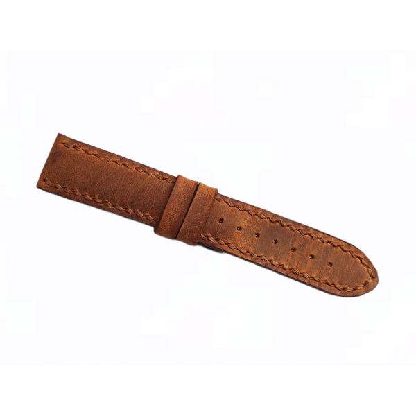 20mm El Yapımı Deri Kordon Kahve Deri Kordon Handmade Watch Strap Watch Band Crazy Brown Leather New