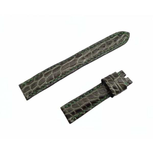 Krokodil Kordon Deri Saat Kordonu Handmade Crocodilla Watch Strap Watch Band Green