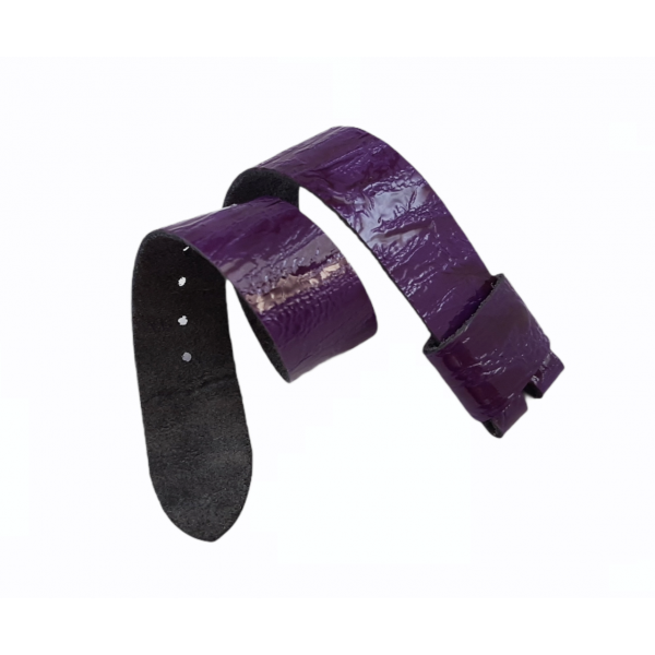 Mor Kordon El Yapımı Mor Deri Kordon Zulu Kordon Handmade Watch Strap Watch Band Purple