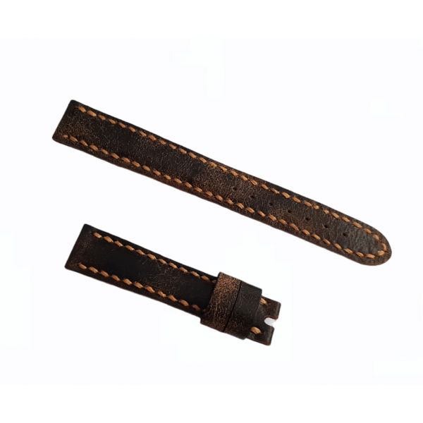 Eskitme Deri Kordon 17mm Eskitme Deri Kordon Handmade Watch Strap Watch Band