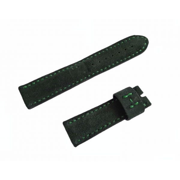 Kadife Doku Kordon 24mm Kadife Saat Kordonu Handmade Velvet Green Watch Strap Watch Band