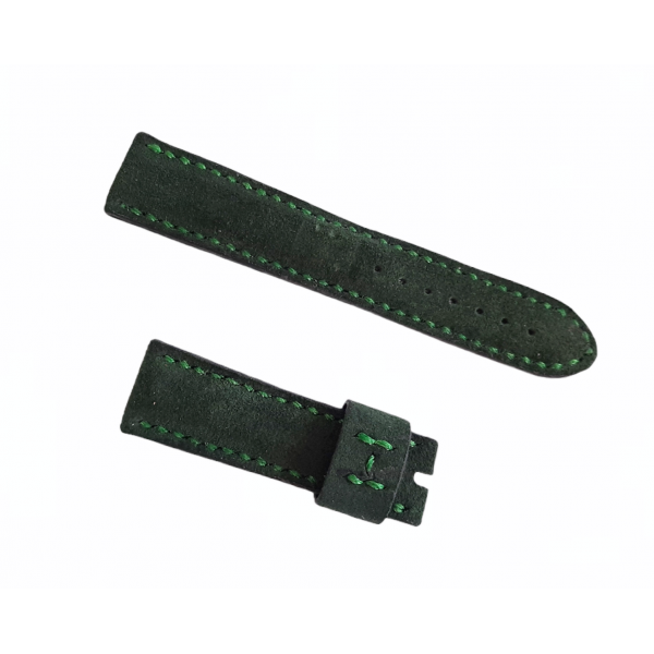 Kadife Doku Kordon 24mm Kadife Saat Kordonu Handmade Velvet Green Watch Strap Watch Band