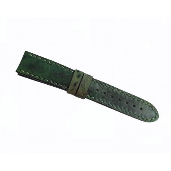 20mm Vaketa Deri Kordon Saat Kordonu 20mm Vegetal Leather Watch Strap Watch Band Green