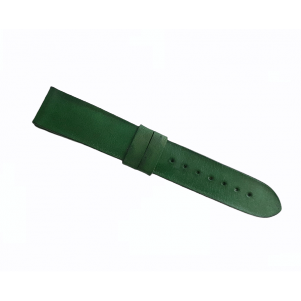 20mm Vaketa Deri Kordon Press Saat Kordonu 20mm Vegetal Leather Watch Strap Watch Band Green