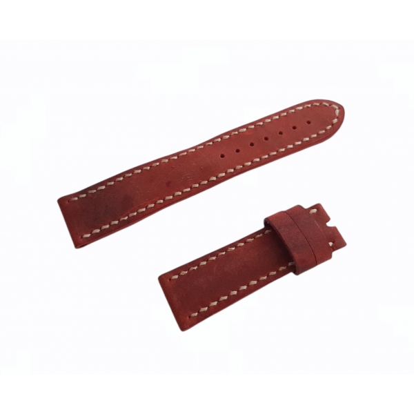 Citizen Eco-Drive Kordon 22mm Citizen Kordon Handmade Citizen Watch Strap Leather Red Color