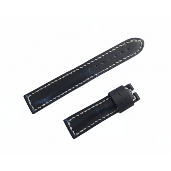 20mm Omega Kordon El Yapımı Deri Kordon Handmade Omega Watch Strap Watch Band Navy Blue