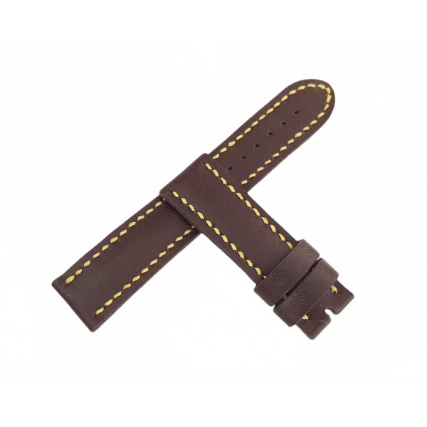 Casio Deri Kordon El Yapımı Deri Kordon Handmade Watch Strap Brown New