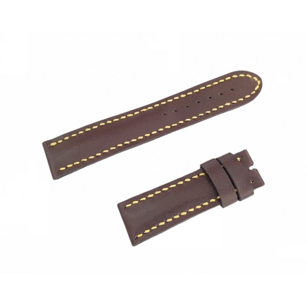 Casio Deri Kordon El Yapımı Deri Kordon Handmade Watch Strap Brown New