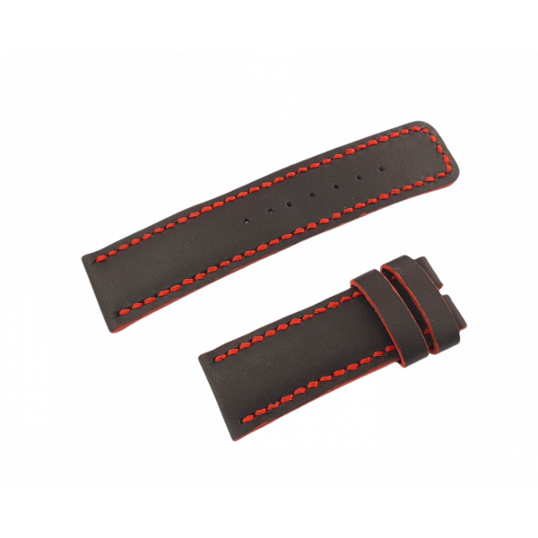 24mm Deri Kordon El Yapımı Deri Kordon Handmade Watch Strap Watch Band Black Leather New