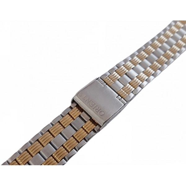 Orient Kordon 19mm Orient Metal Kordon Gold - Silver