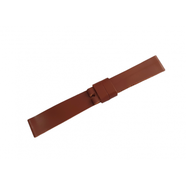 Benrus Kordon 17mm Benrus Kordon Benrus Deri Kordon Kahve Deri Press Kordon Handmade Leather Watch Strap Brown