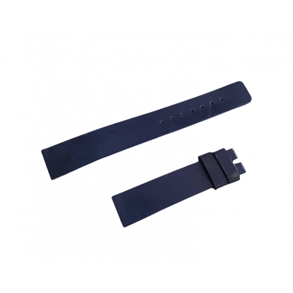 Zenith Kordon Vintage Zenith Kordon Handmade Watch Strap Watch Band Navy Blue Leather With Logo