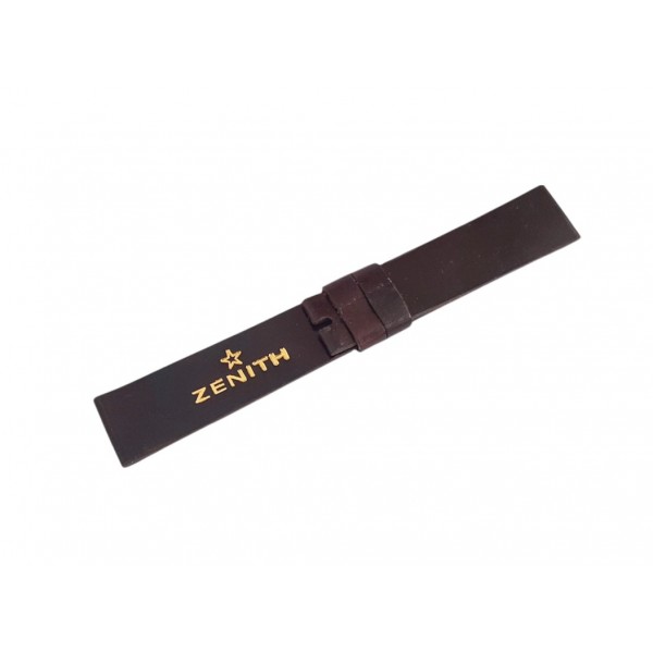 Zenith Kordon Vintage Zenith Kordon Handmade Watch Strap Watch Band Brown Leather With Logo