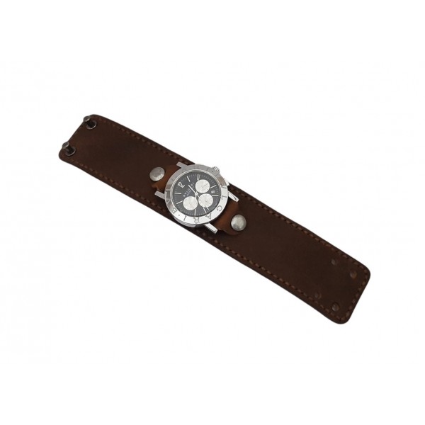 Bileklik Tarz Saat Kordonu Özel Tasarım Saat Kordonu Kişiye Özel Saat Kordonu Handmade Military Watch Strap Brown Leather