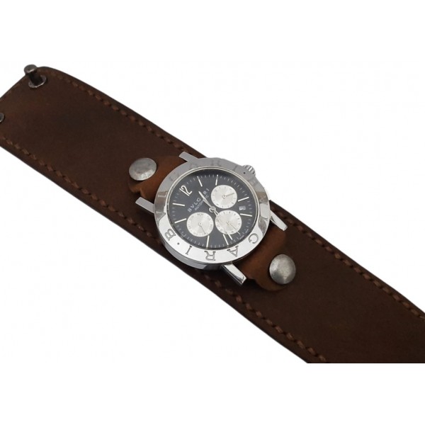 Bileklik Tarz Saat Kordonu Özel Tasarım Saat Kordonu Kişiye Özel Saat Kordonu Handmade Military Watch Strap Brown Leather