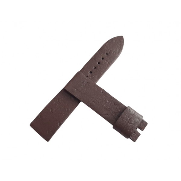 Devekuşu Deri Kordon Kaplama Kordon Handmade 22mm Ostrich Watch Strap Watch Band Handmade Brown Leather