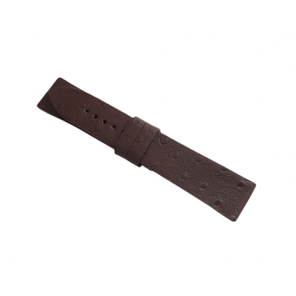 Devekuşu Deri Kordon Kaplama Kordon Handmade 22mm Ostrich Watch Strap Watch Band Handmade Brown Leather