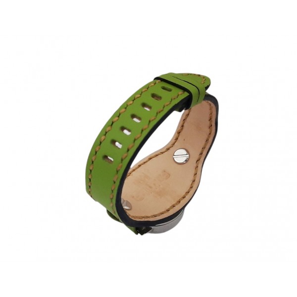 Bileklik Tarz Saat Kordonu Özel Tasarım Saat Kordonu Kişiye Özel Saat Kordonu Handmade Military Watch Strap Green Leather