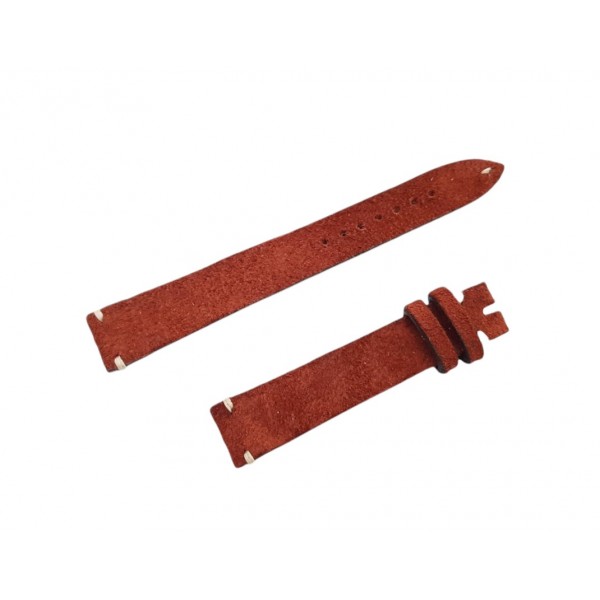 Süet Kordon Süet Omega Kordon Süet Kadife Doku Saat Kordonu Suede Watch Strap Watch Band Brown Leather