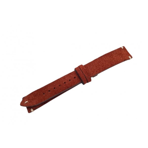 Süet Kordon Süet Omega Kordon Süet Kadife Doku Saat Kordonu Suede Watch Strap Watch Band Brown Leather