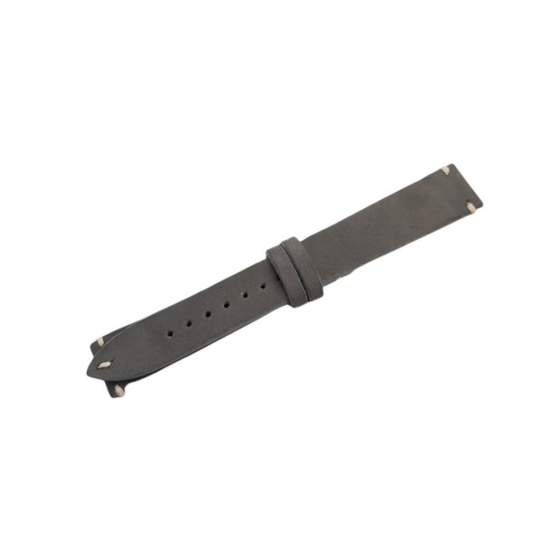 Süet Kordon Süet Omega Kordon Süet Kadife Doku Saat Kordonu Suede Watch Strap Watch Band Gray Leather