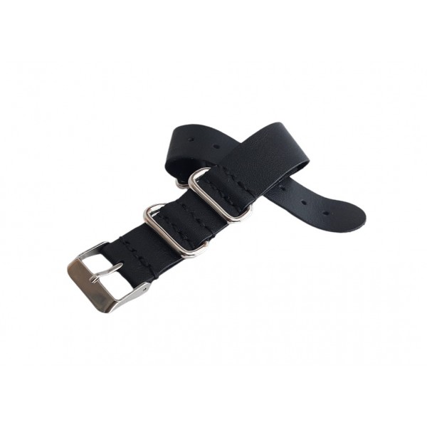 19mm Nato Kordon Nato Watch Strap 19mm Watch Band Black Leather