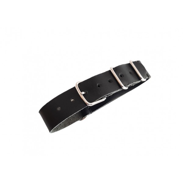 14mm Nato Kordon Handmade Nato Watch Strap Watch Band Black Leather