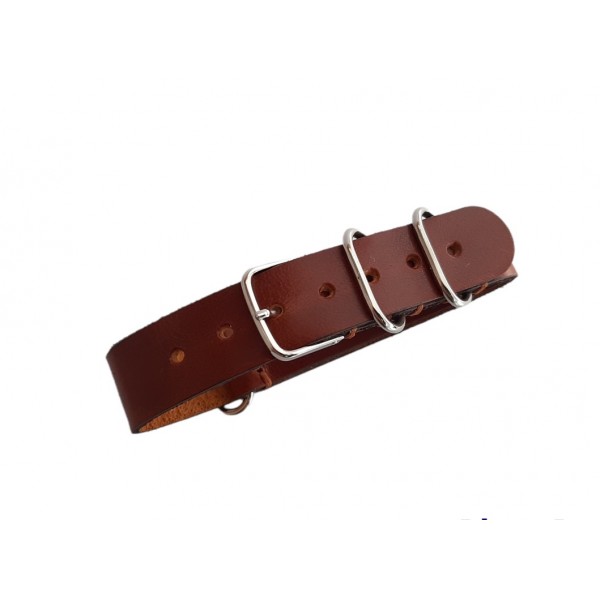 14mm Nato Kordon Handmade Nato Watch Strap Crazy Brown Leather New