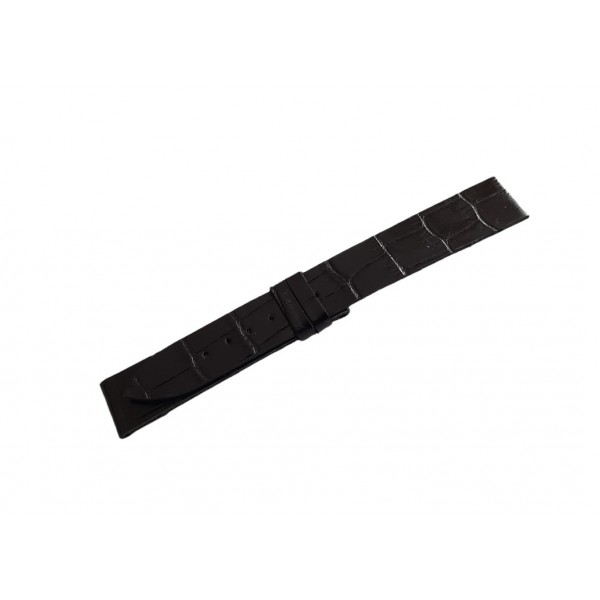 Angelus Kordon Angelus 18mm Deri Kordon Handmade Angelus Watch Strap Black Crocodilla