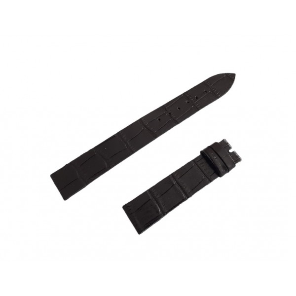 Angelus Kordon Angelus 18mm Deri Kordon Handmade Angelus Watch Strap Black Crocodilla