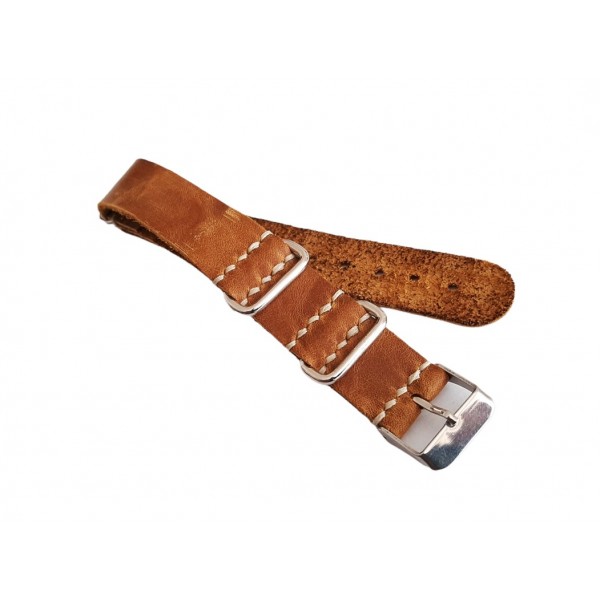 18mm Nato Kordon Antik Hardal Nato Kordon Handmade Nato Watch Strap Crazy Leather New