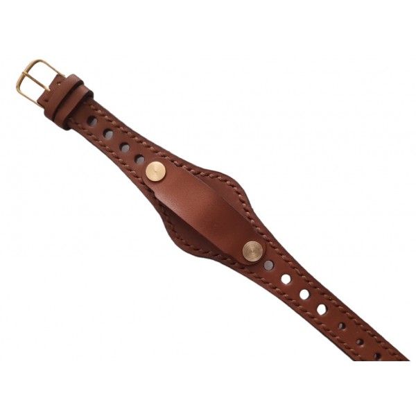 Bund Rally Kordon El Yapımı Bileklik Tarz Kordon Hanmade Bund Rally Watch Strap Brown Leather