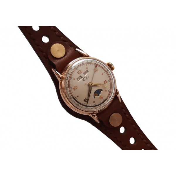 Bund Rally Kordon El Yapımı Bileklik Tarz Kordon Hanmade Bund Rally Watch Strap Brown Leather