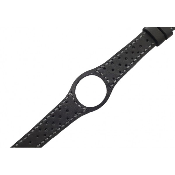 Omega Dynamic Kordon Handmade Omega Dynamic Watch Strap Black Leather