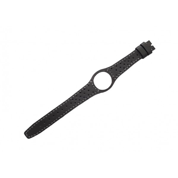 Omega Dynamic Kordon Handmade Omega Dynamic Watch Strap Black Leather